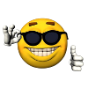 Sonnenbrillen emoji-mit Grinsen