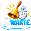 Wartezeit Glockenuhr Design