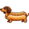 Dackel im Brötchen - Hotdog Dackel Geschenk