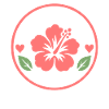 Hawaii Got My Heart Hibiskus-Abzeichen