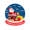 Weihnachtsmann auf dem Dach – Weihnachten