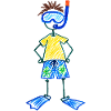Sunny Snorkel Kid Strandkleidung