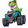 Monstertruck Dinosaurier
