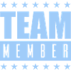 Team Member Abzeichen in Hellblau