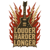 Brennende Gitarre – Lauter Harder Longer