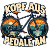 Kopf aus Pedale an