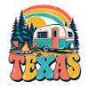 Texas Retro Camping Caravan