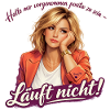 Läuft nicht! Powerfrau im Blazer