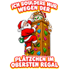 Lustiges Boulder Weihnachtsgeschenk Nikolaus