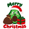 Avocado oder Weihnachtsmann oder Nikolaus