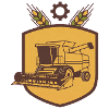 Lohnunternehmen Wappen Mähdrescher – personalisier