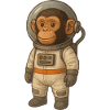 Affe als Astronaut – Weltraum-Abenteuer