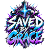 Saved by Grace Neon-Graffiti