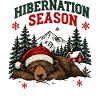Winterschlafzeit Weihnachtsbären-Design