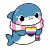 Niedlicher Hai Nonbinarypride