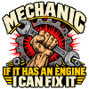 Motor-Reparatur-Mechaniker-Tee