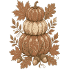 Herbstkürbis Pyramide