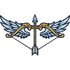 Pfeil Bogen Fluegel Wappen