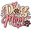 Pfotenabdruck Hunde-Mama-Herzkunst