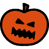 Grimmiger Kürbis-Look Halloween