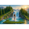 Traumhafter Wasserfall in der Berglandschaft