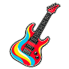 Bunte E-Gitarre