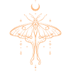 Luna Moth - Mond Motte Boho