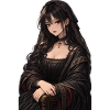 Gothic Mona Lisa mit Kreuz