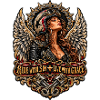 Flügelbikerin: Ride with Sin