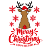 Merry Christmas Rentier – Weihnachten