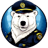 Eisbär Polizist