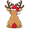Elch zu Weihnachten 