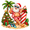Weihnachten am Meer – Lustiger Weihnachtsmann