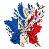 Frankreich Freiheit & Frieden – Tauben Grafik