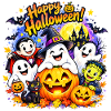 Frohes Halloween! Magische Lächeln