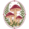 Kunst des Pilzfarnkreises