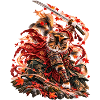 Samurai Cat Autumn Ronin