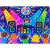 Bunte Disco-Party