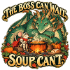 Drachenboss mit Suppe