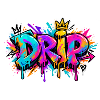 Tropf-Graffiti-Kranz