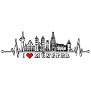 Ich liebe Münster Skyline