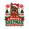 Deutscher Schäferhund - Weihnachten