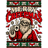 Merry Creepmas Skull Santa Tee