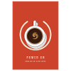 Einschalten des Kaffeetassen-Power-Knopfs minimal