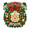 My Christmas Wish Dog Wreath