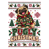 Pugly Christmas Cute Pug Design