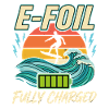 E-Foil Vollgeladen am Strand