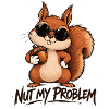Nut My Problem Lustiges Eichhörnchen
