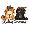 Katerstimmung – Müde Katzen mit Kaffee
