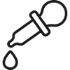 Labor-Dropper-Linien-Symbol